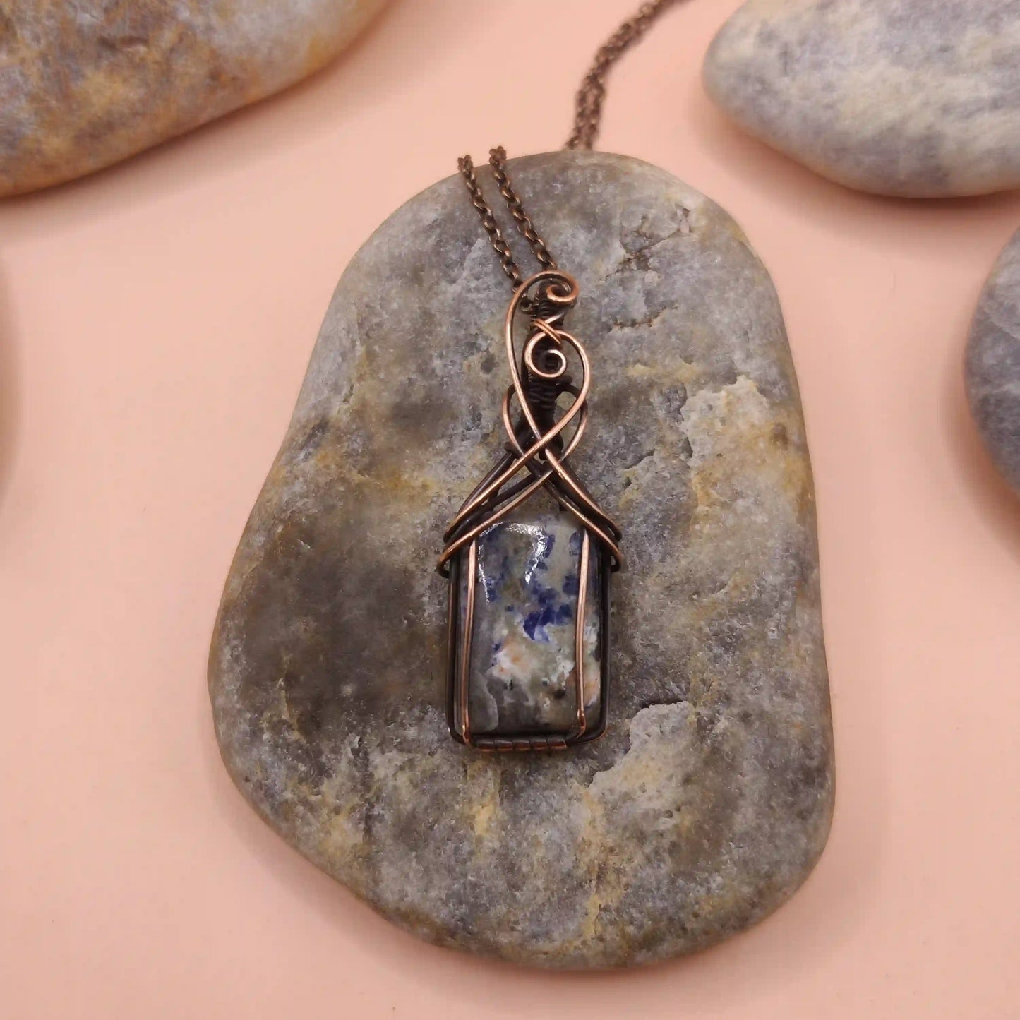 Ishana - Sodalite Necklace 002 SA9 By Sanguine Aura Handcrafted Jewellery