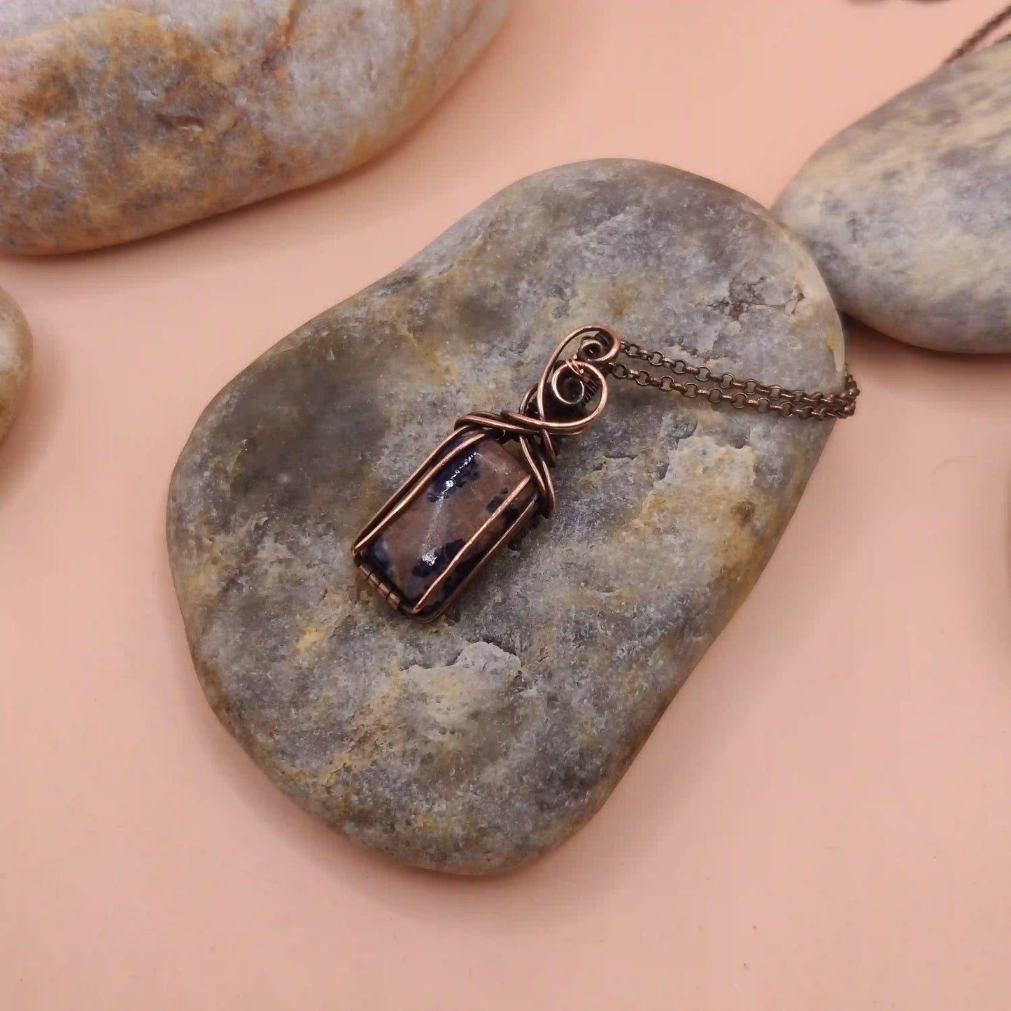 Ishana - Sodalite Necklace 003 By Sanguine Aura Handcrafted Jewellery