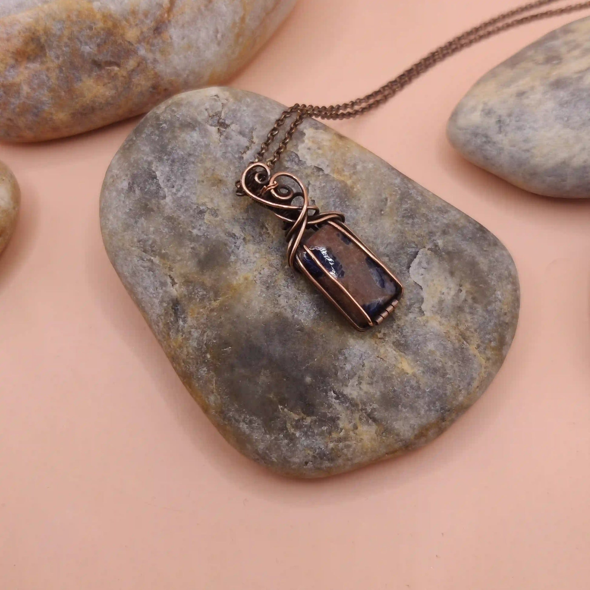 Ishana - Sodalite Necklace 003 SA1 By Sanguine Aura Handcrafted Jewellery