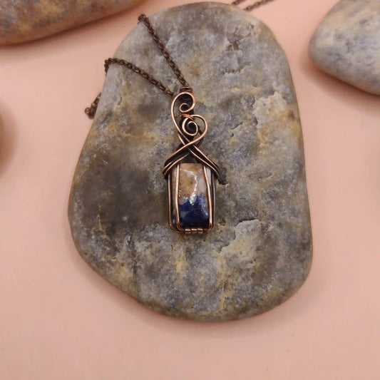 Ishana - Sodalite Necklace 003 SA3 By Sanguine Aura Handcrafted Jewellery