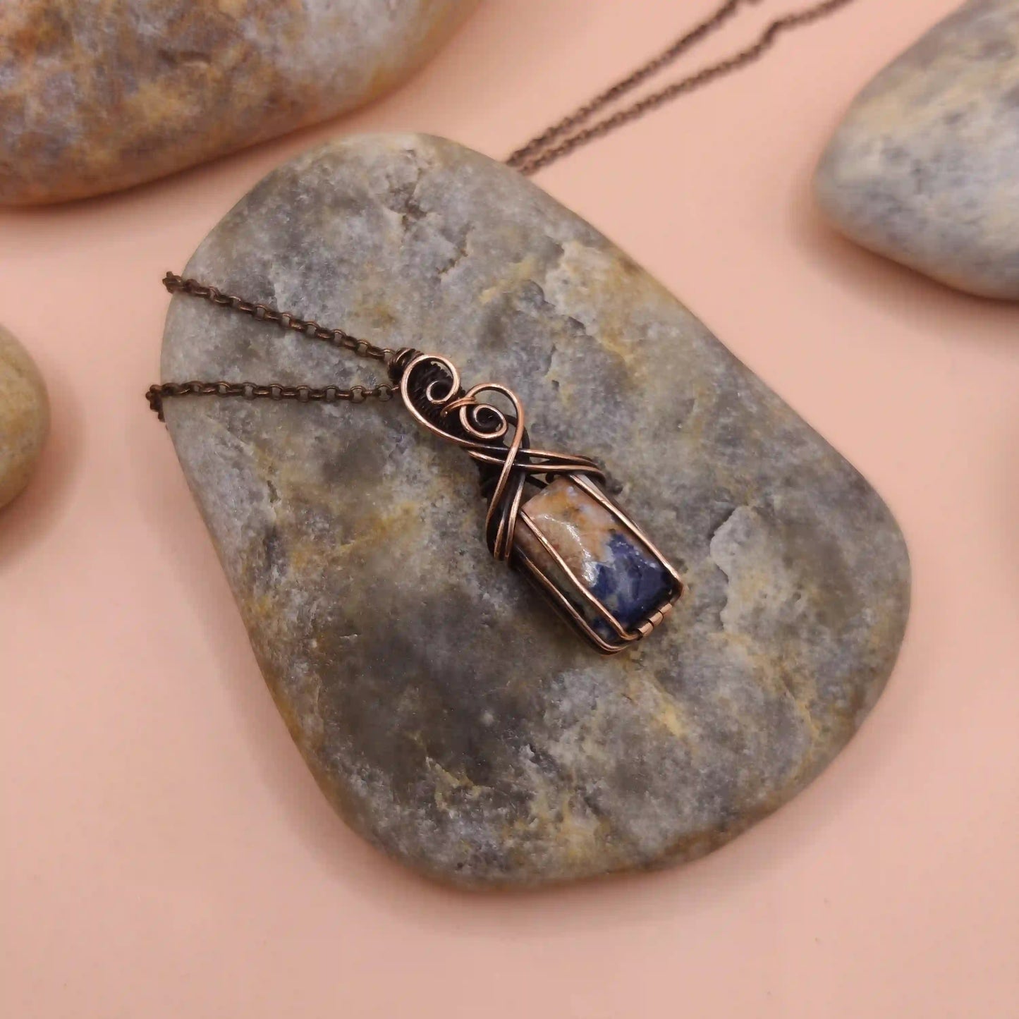 Ishana - Sodalite Necklace 003 SA4 By Sanguine Aura Handcrafted Jewellery