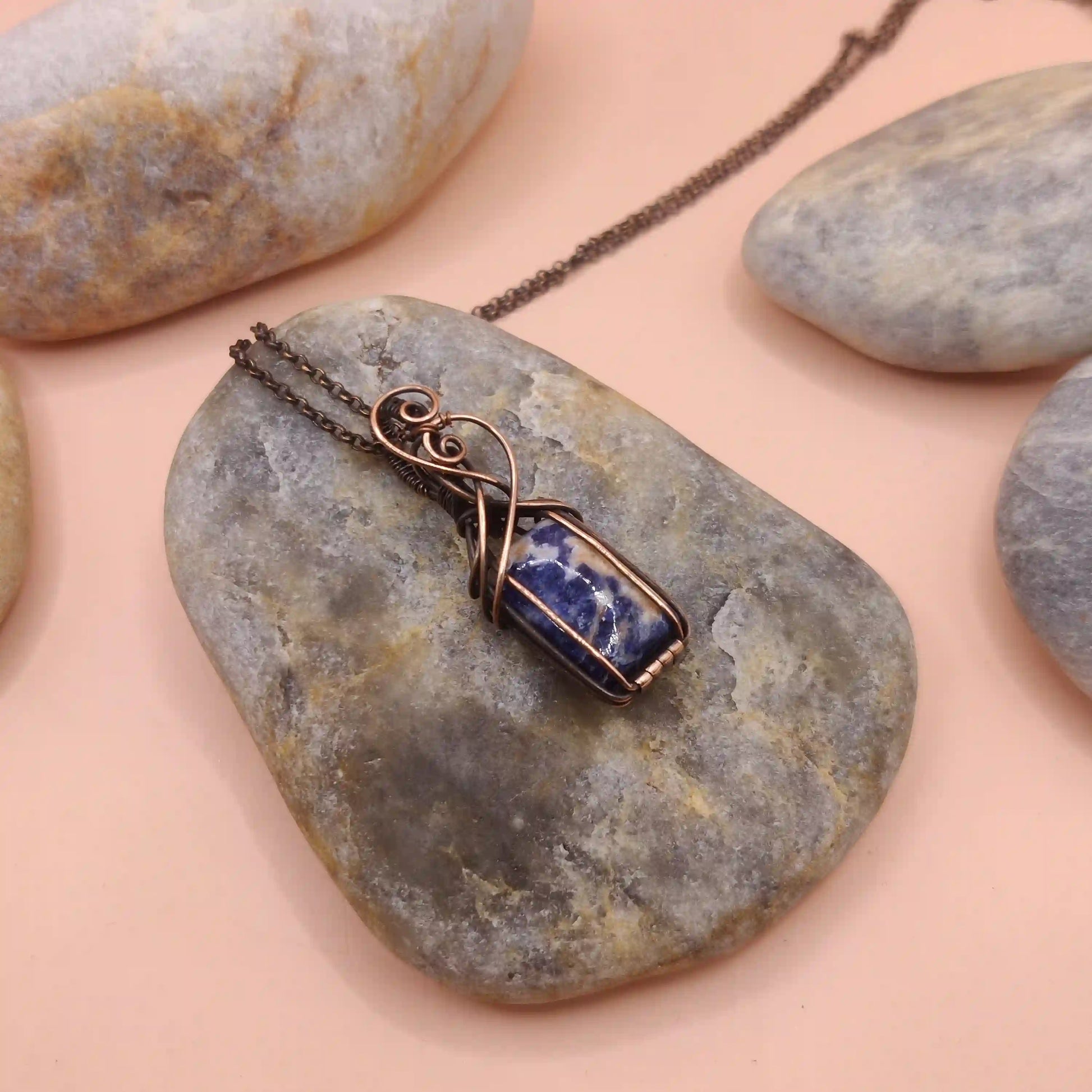 Ishana - Sodalite Necklace 004 By Sanguine Aura Handcrafted Jewellery