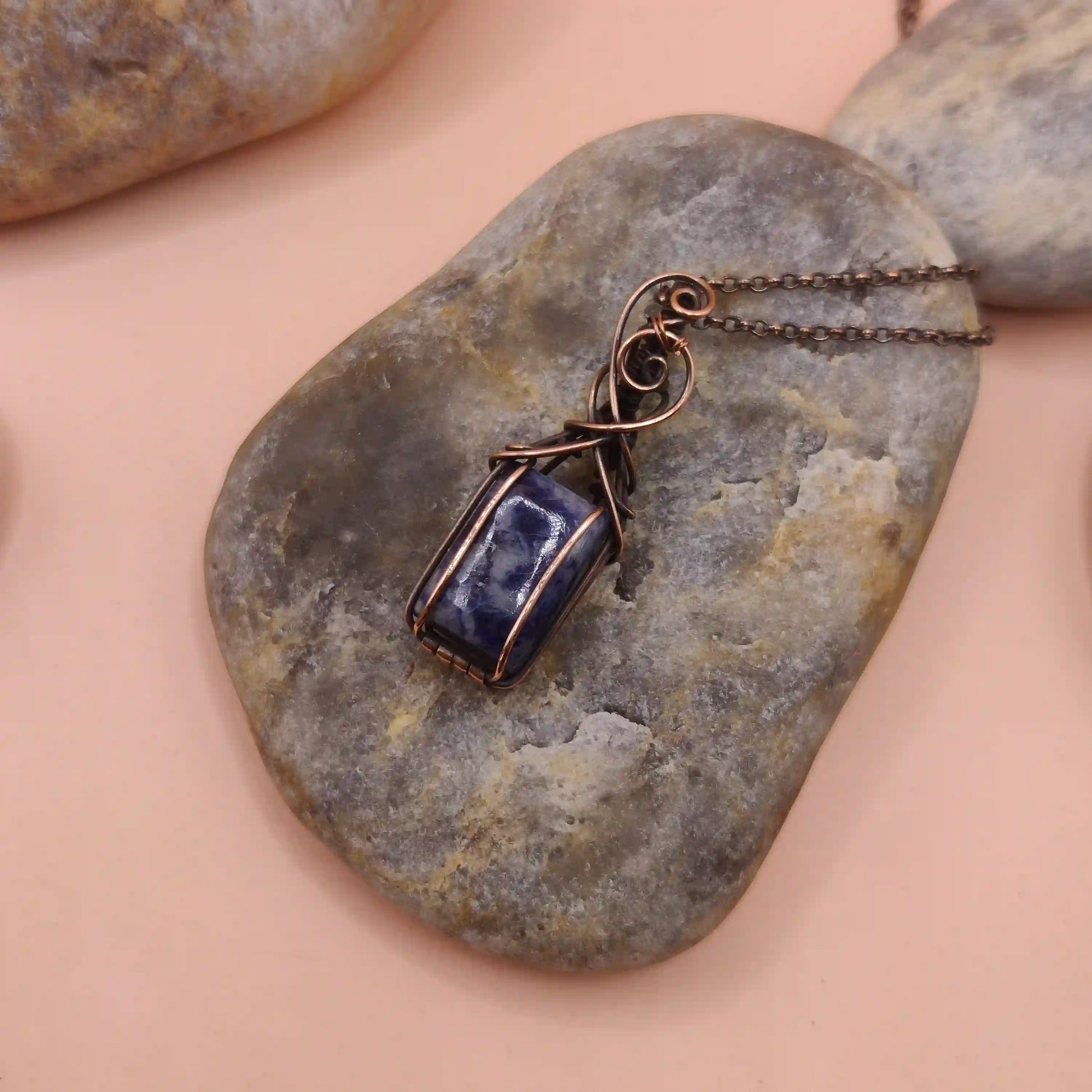Ishana - Sodalite Necklace 004 By Sanguine Aura Handcrafted Jewellery