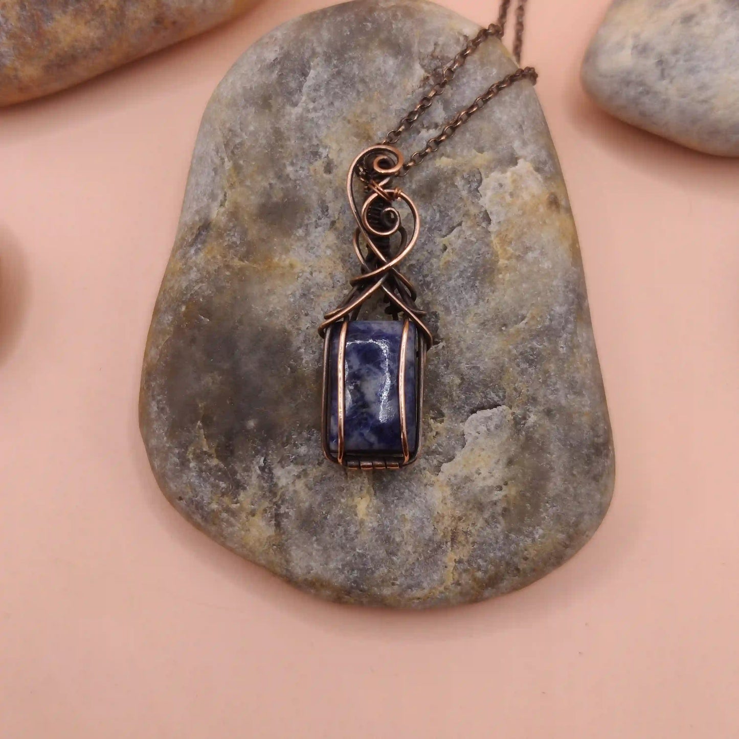 Ishana - Sodalite Necklace 004 SA4 By Sanguine Aura Handcrafted Jewellery