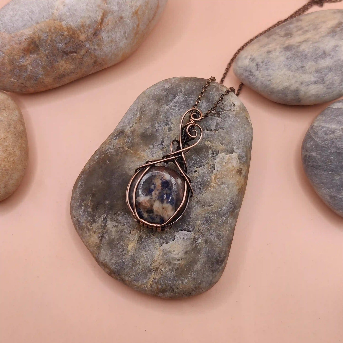 Ishana - Sodalite Necklace 005 By Sanguine Aura Handcrafted Jewellery