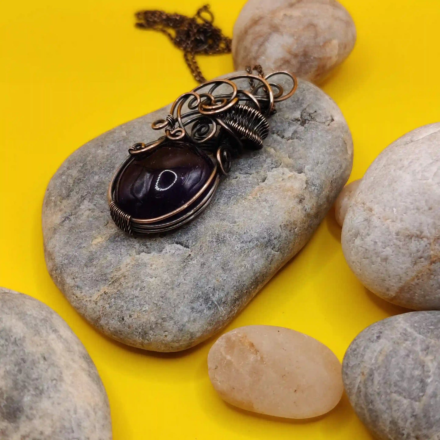 Jash- Amethyst Necklace By Sanguine Aura Handcrafted Jewellery