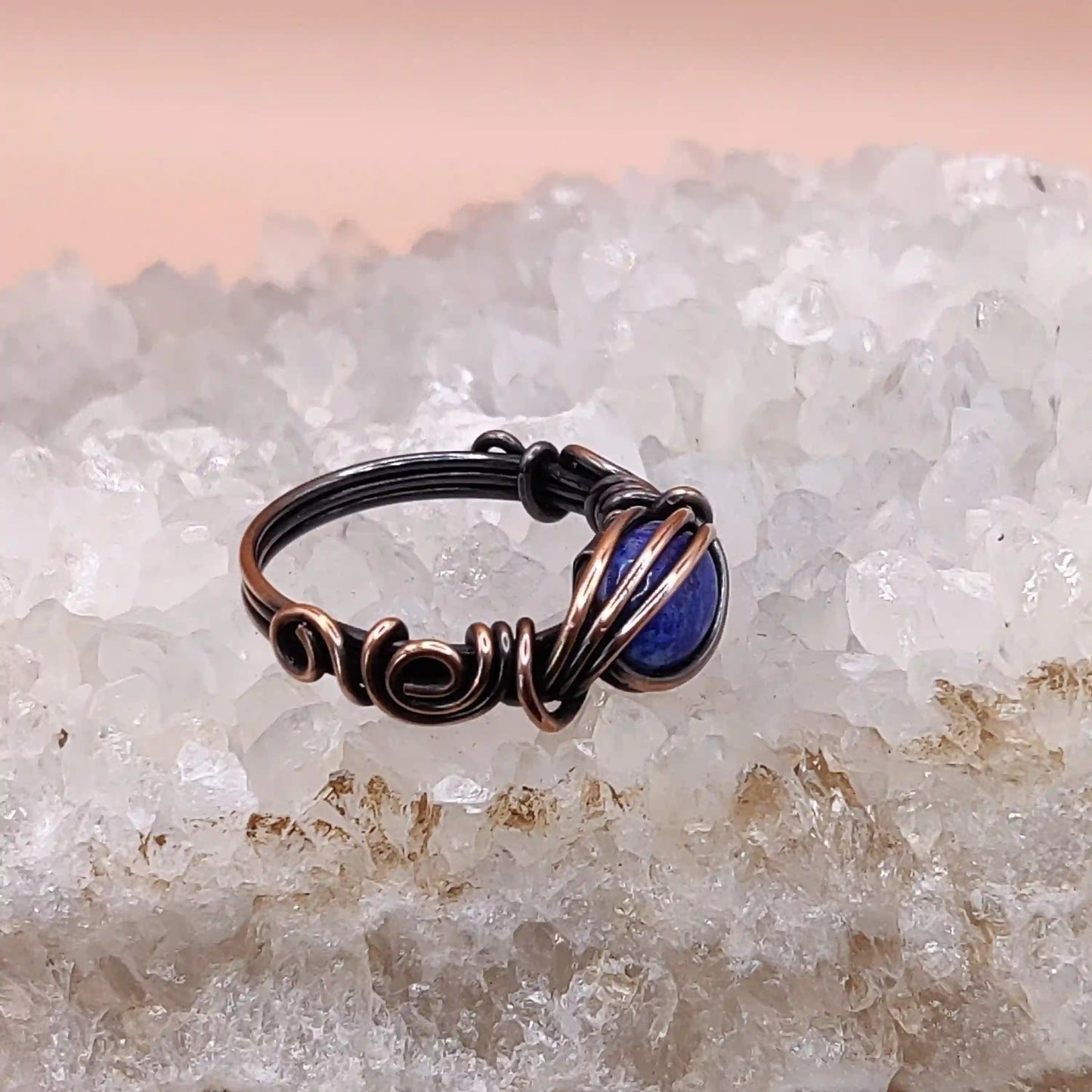 Kush - Lapis Lazuli Ring 002 By Sanguine Aura Handcrafted Jewellery