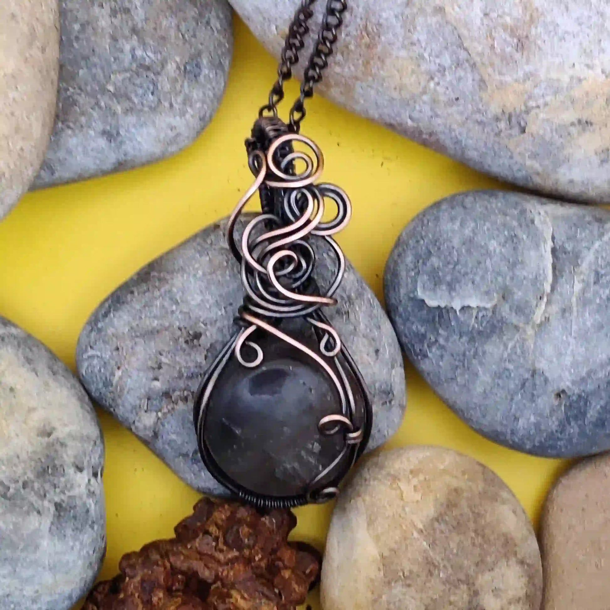 Laasya - Fluorite Necklace 001 By Sanguine Aura Handcrafted Jewellery
