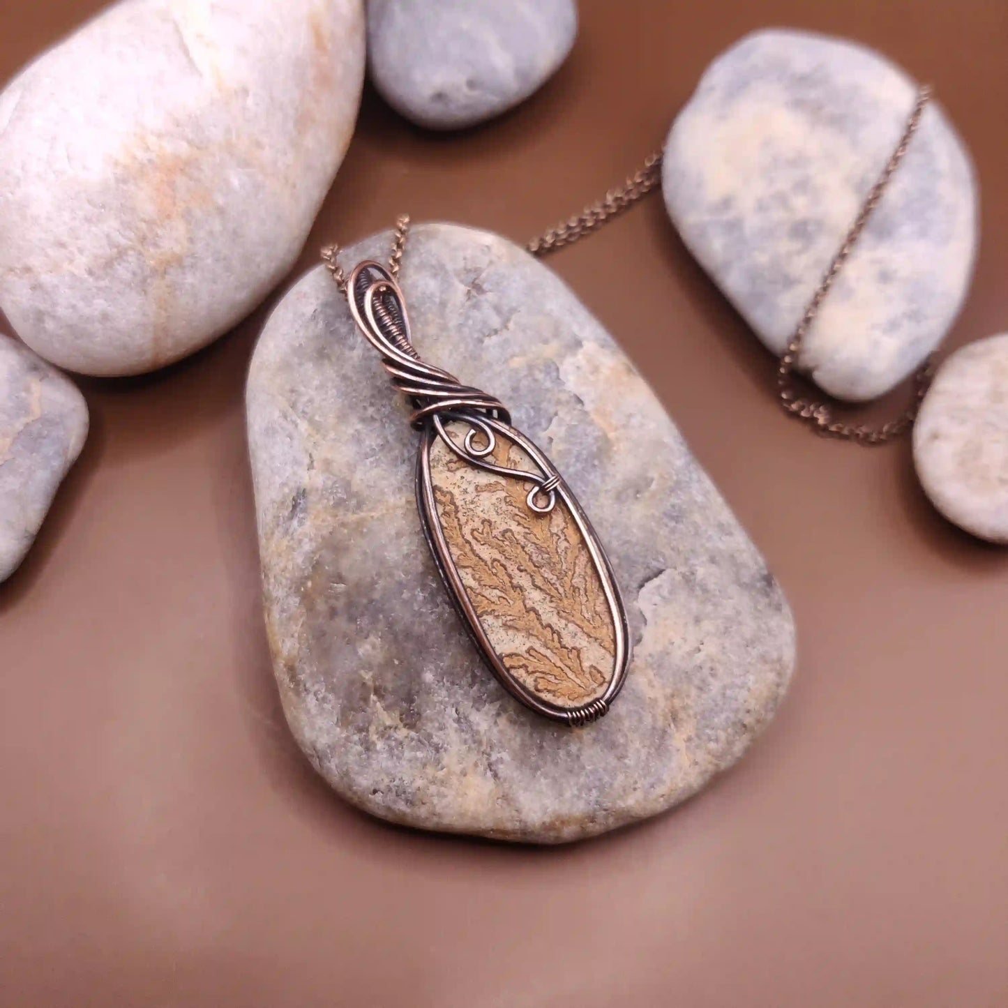 Laasya - Psilomelane Dendrite Agate SA1 By Sanguine Aura Handcrafted Jewellery