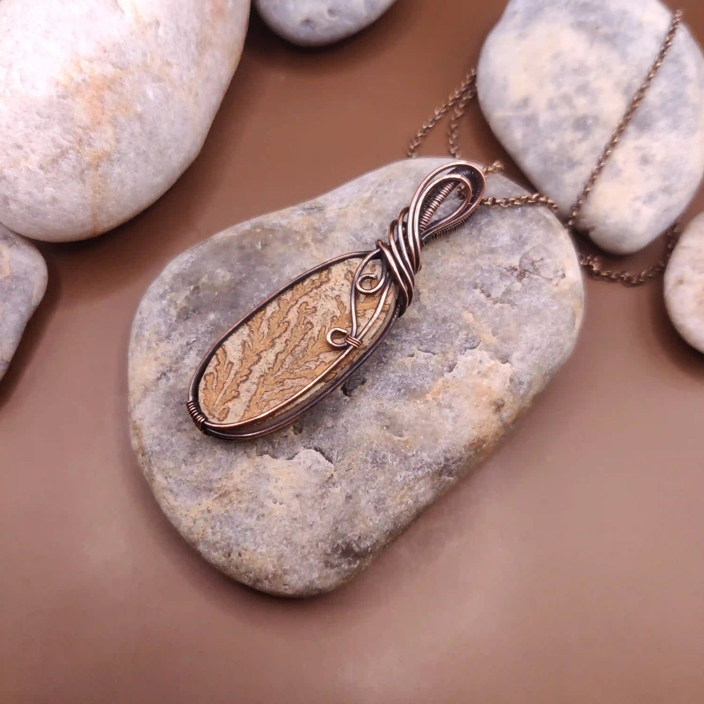 Laasya - Psilomelane Dendrite Agate SA2 By Sanguine Aura Handcrafted Jewellery