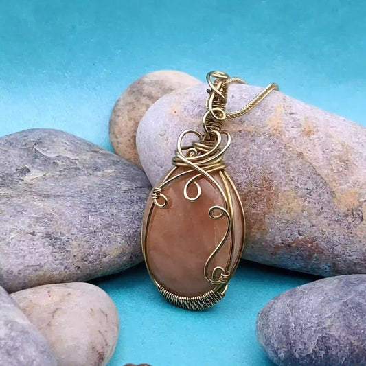 Lusha_Pink_Amazonite_Necklace_001 By Sanguine Aura Handcrafted Jewellery