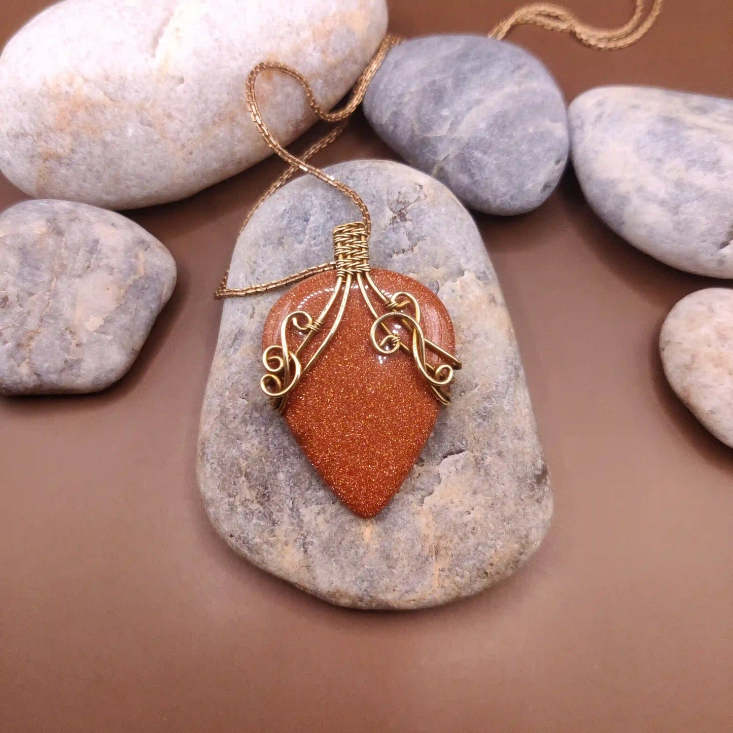 Mahika - Sandstone Necklace By Sanguine Aura Handcrafted Jewellery