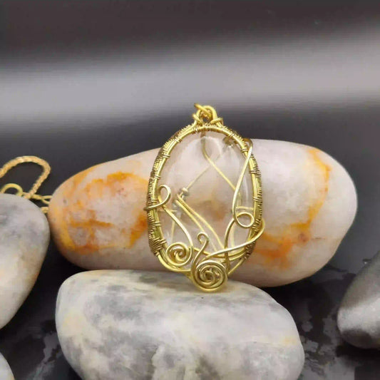 Manovriti-Clear_Quartz_Necklace-001 By Sanguine Aura Handcrafted Jewellery