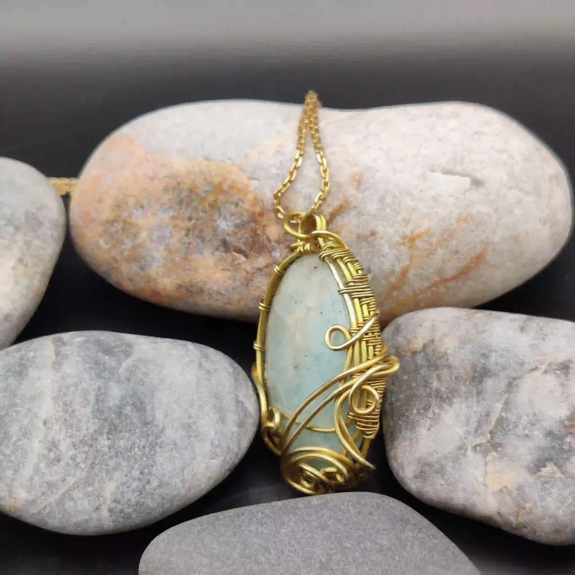 Manovriti_Amazonite_Necklace_005_SA1 By Sanguine Aura Handcrafted Jewellery
