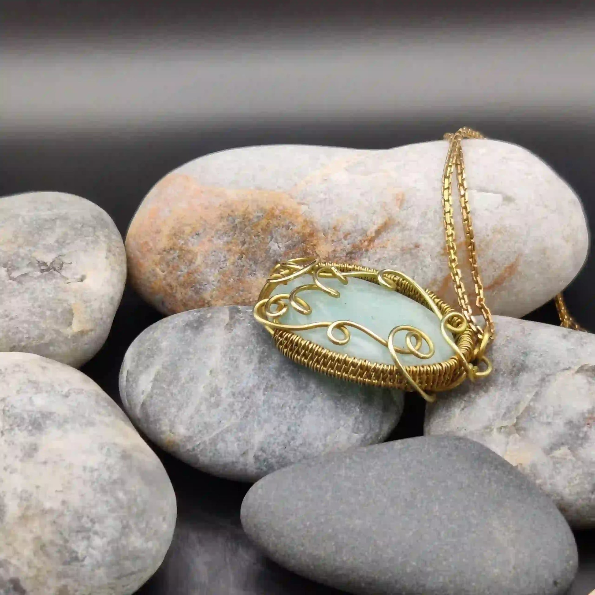 Manovriti_Amazonite_Necklace_006_SA1 By Sanguine Aura Handcrafted Jewellery