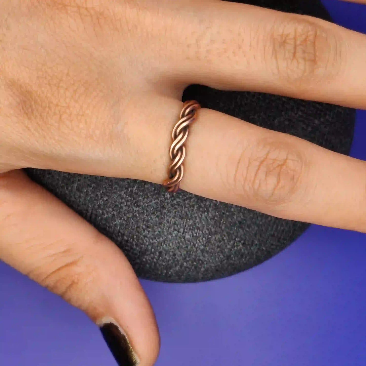Medusa - Antiqued Pure Copper Ring SA1 By Sanguine Aura Handcrafted Jewellery