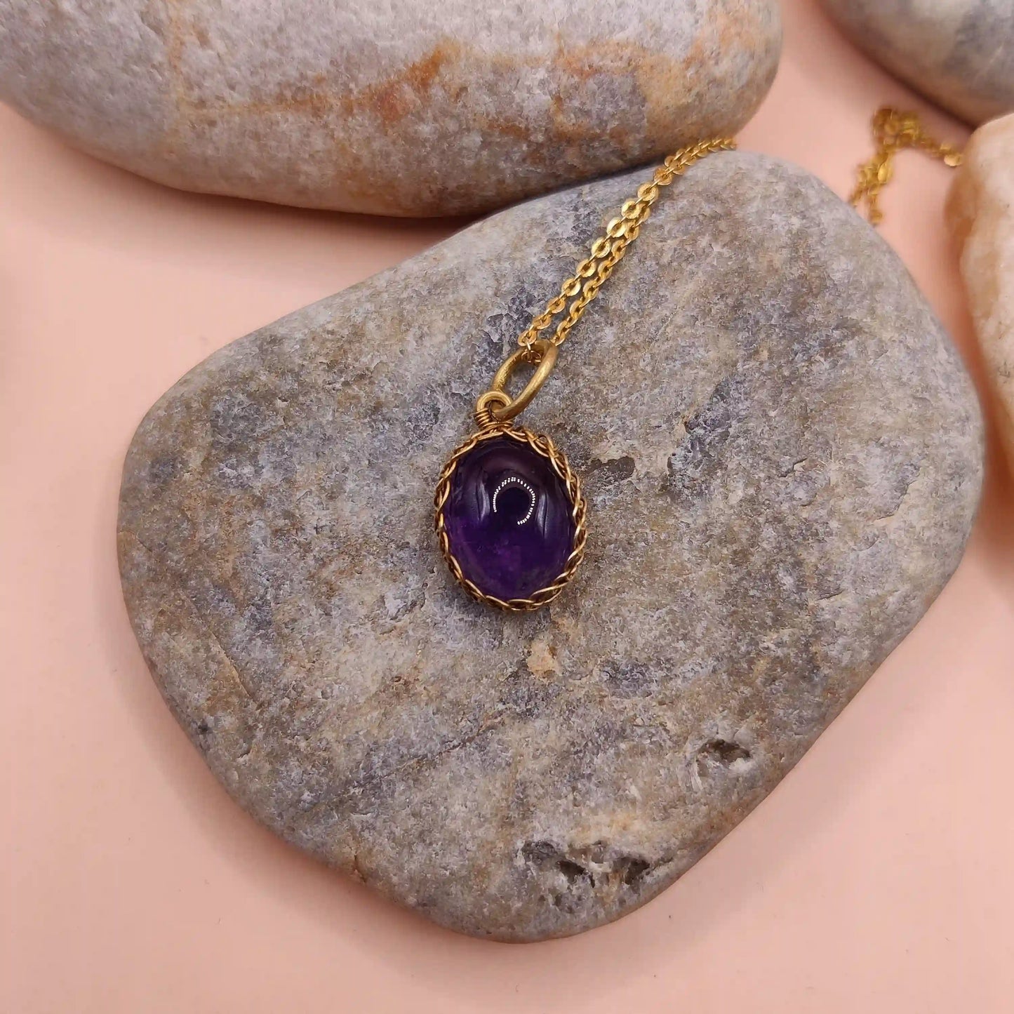 Meera_Amethyst_Necklace_001 SA1 By Sanguine Aura Handcrafted Jewellery