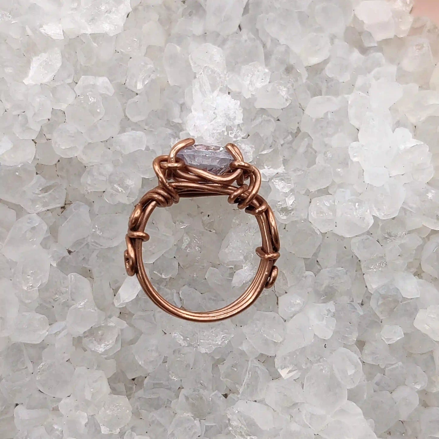 Myra Cubic Zirconia Ring SA1 By Sanguine Aura Handcrafted Jewellery