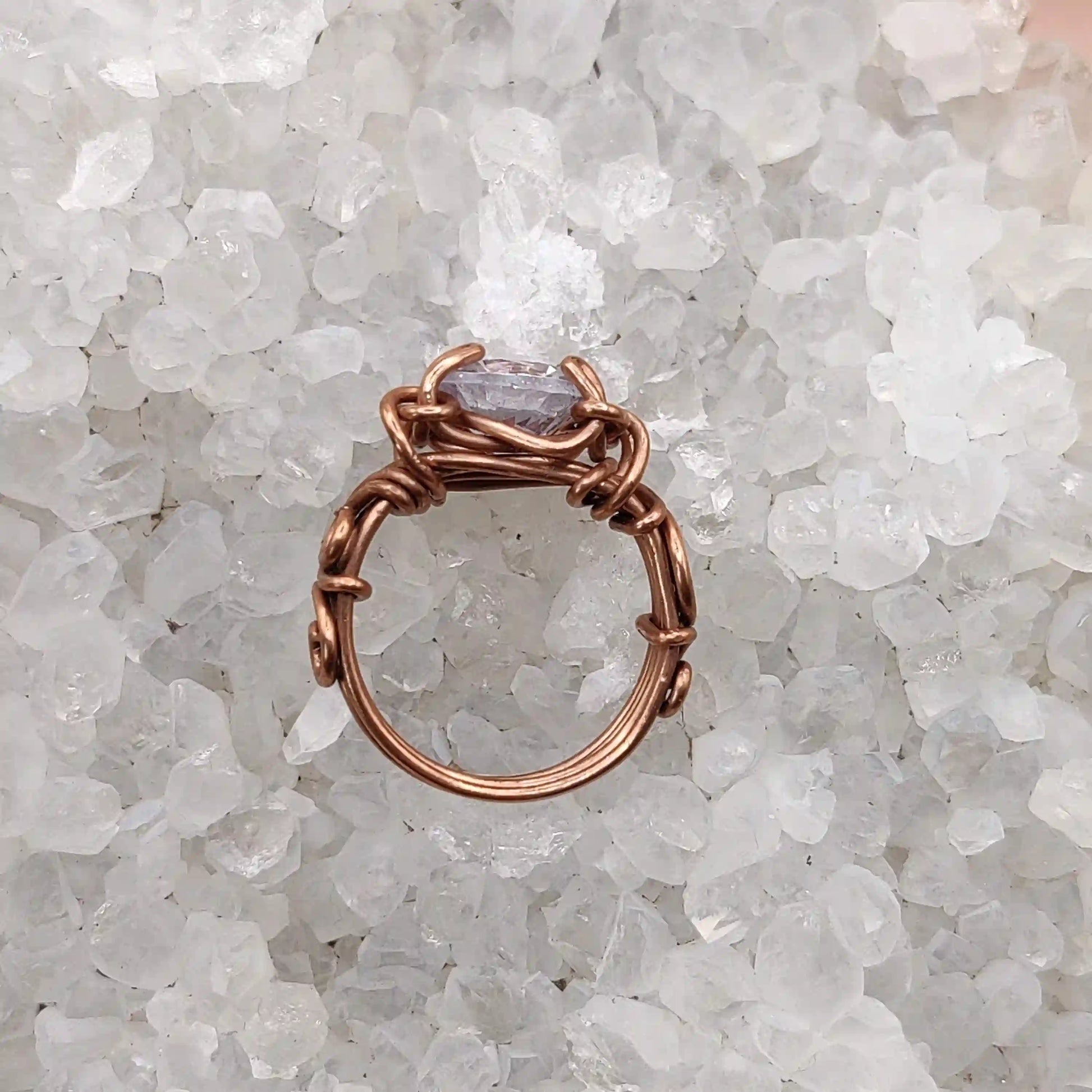Myra Cubic Zirconia Ring SA1 By Sanguine Aura Handcrafted Jewellery