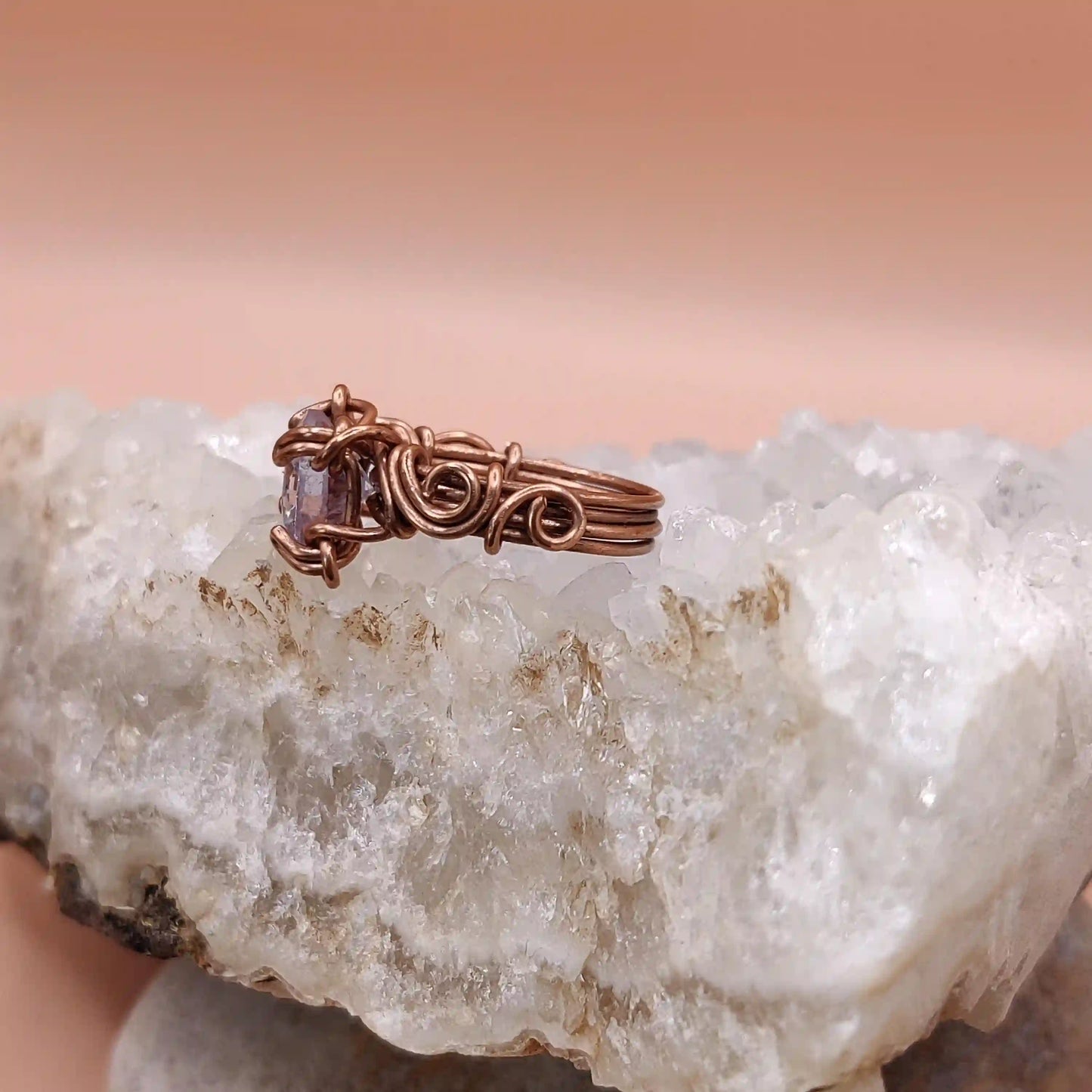 Myra Cubic Zirconia Ring SA3 By Sanguine Aura Handcrafted Jewellery