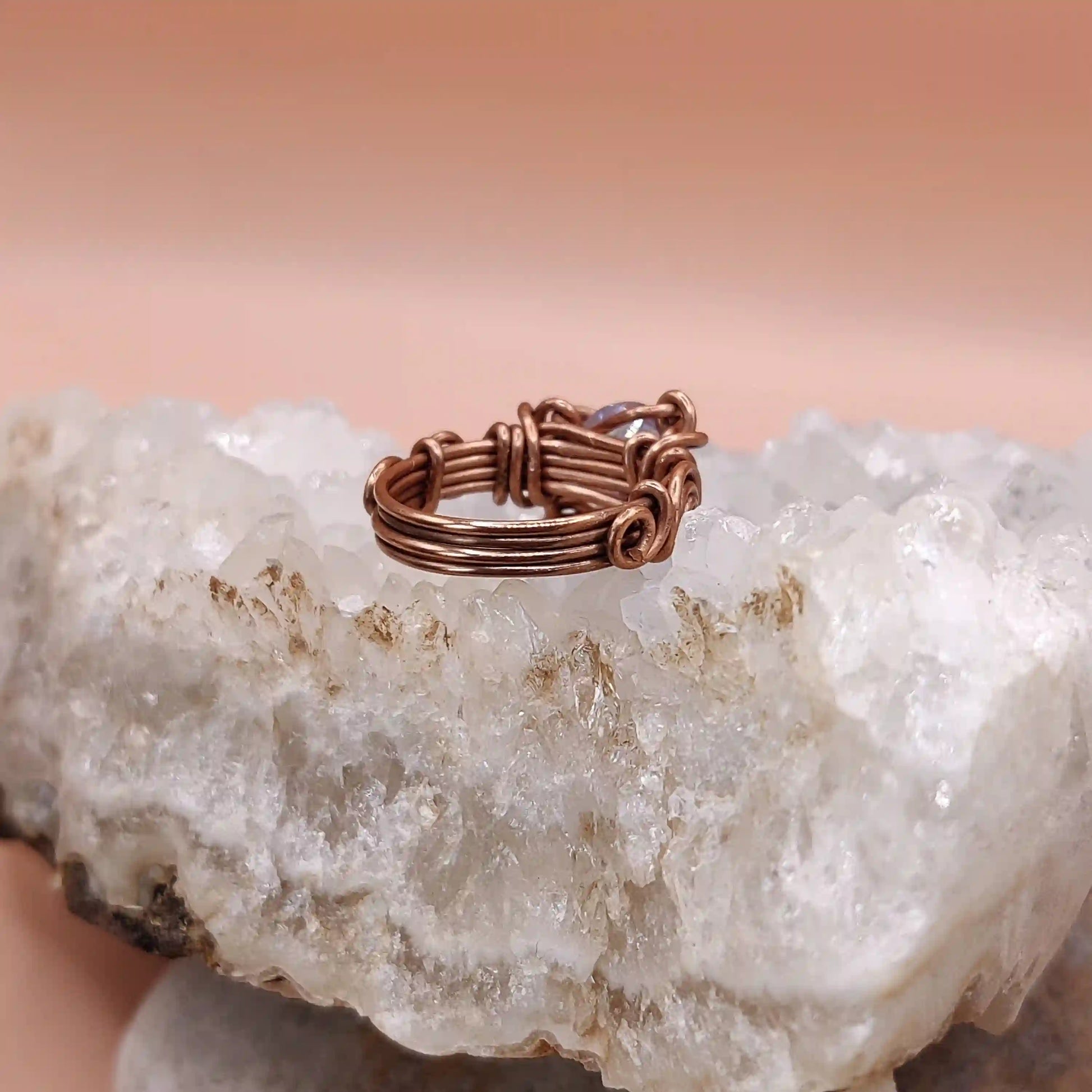 Myra Cubic Zirconia Ring SA4 By Sanguine Aura Handcrafted Jewellery