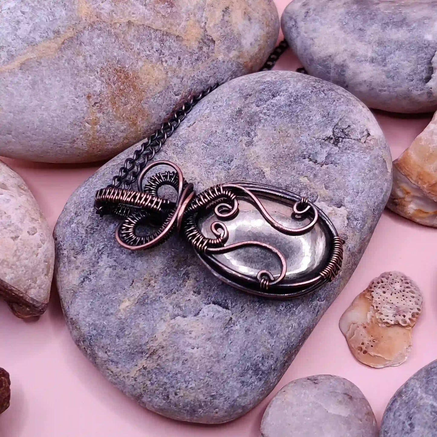 Navi Pyrite Necklace – 001 SA1 By Sanguine Aura Handcrafted Jewellery