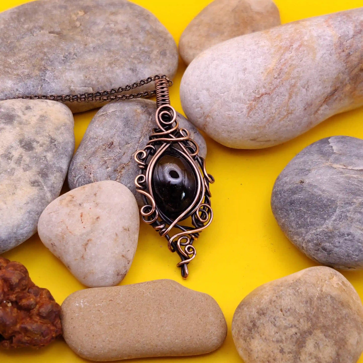 Paloma - Garnet Necklace SA1 By Sanguine Aura Handcrafted Jewellery
