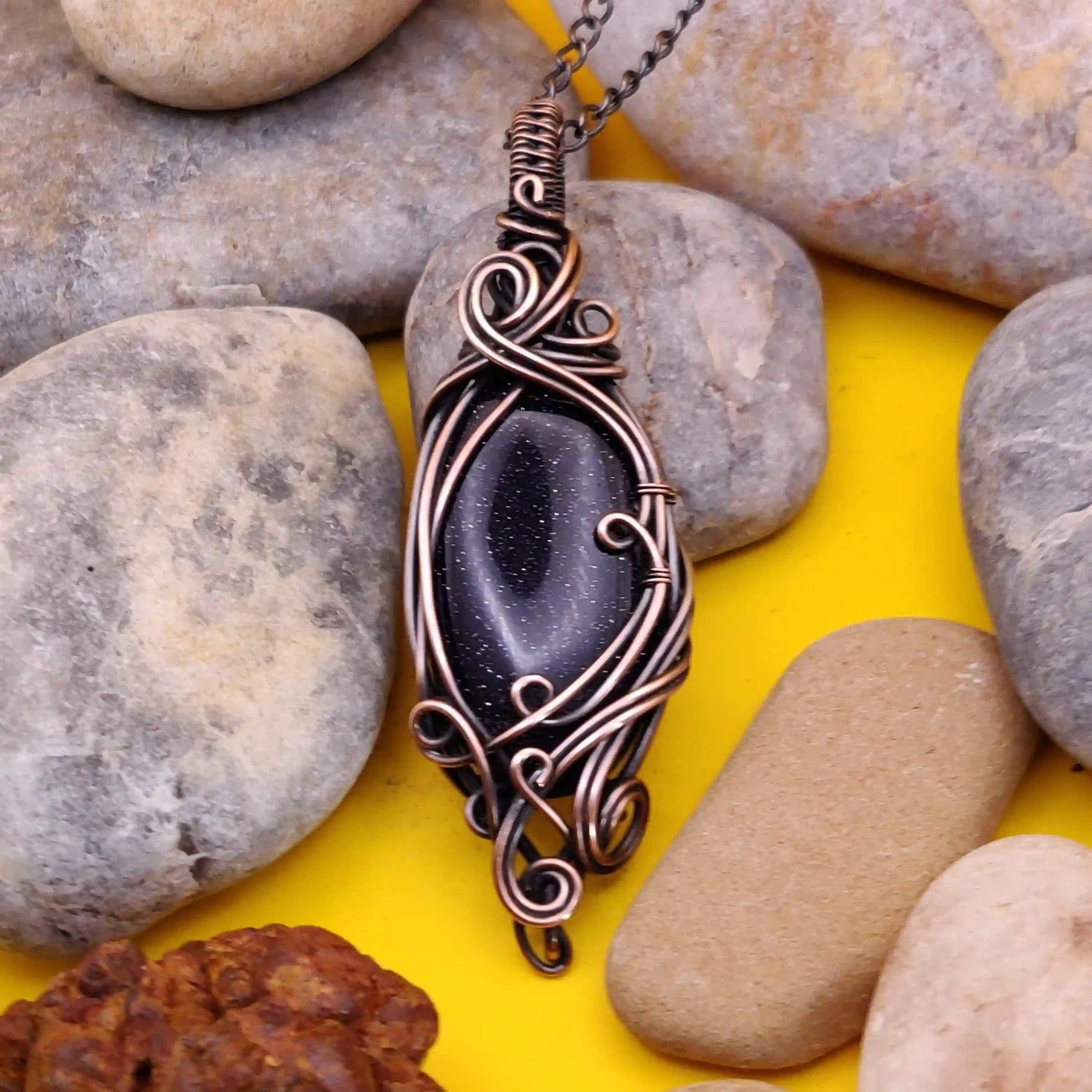 Paloma - Sandstone Necklace 002 By Sanguine Aura Handcrafted Jewellery