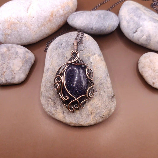 Paloma - Sandstone Necklace 003 SA1 By Sanguine Aura Handcrafted Jewellery