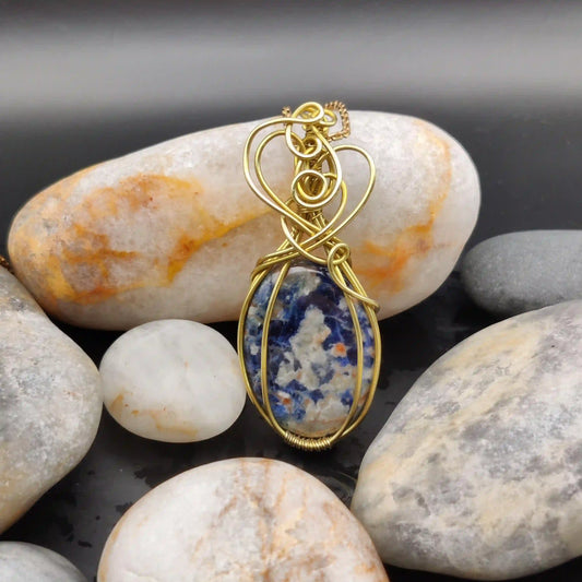 Pavati- Sodalite  Necklace SA1 By Sanguine Aura Handcrafted Jewellery