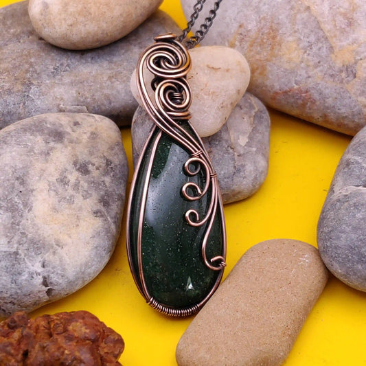 Runi - Aventurine Necklace By Sanguine Aura Handcrafted Jewellery