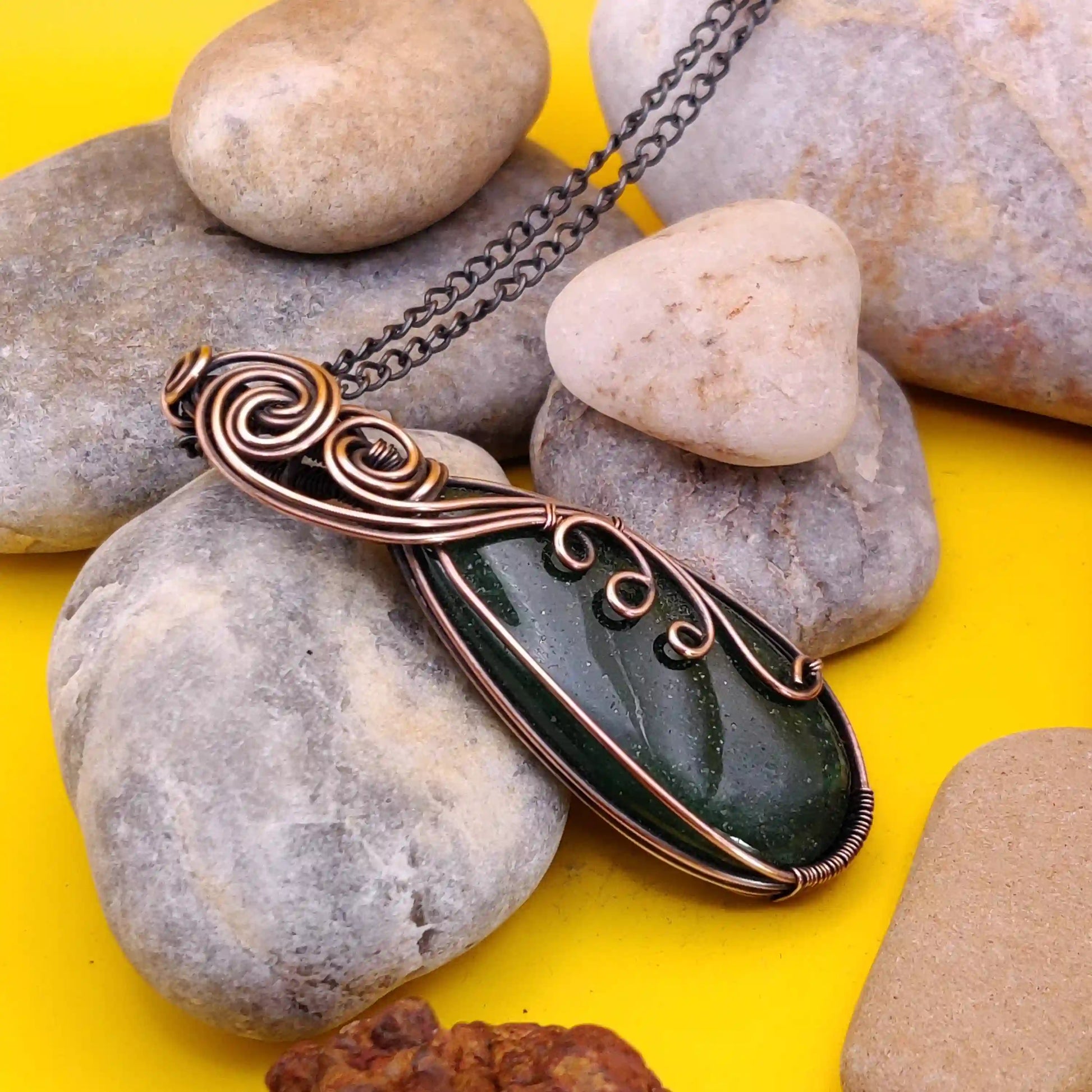 Runi - Aventurine Necklace SA1 By Sanguine Aura Handcrafted Jewellery