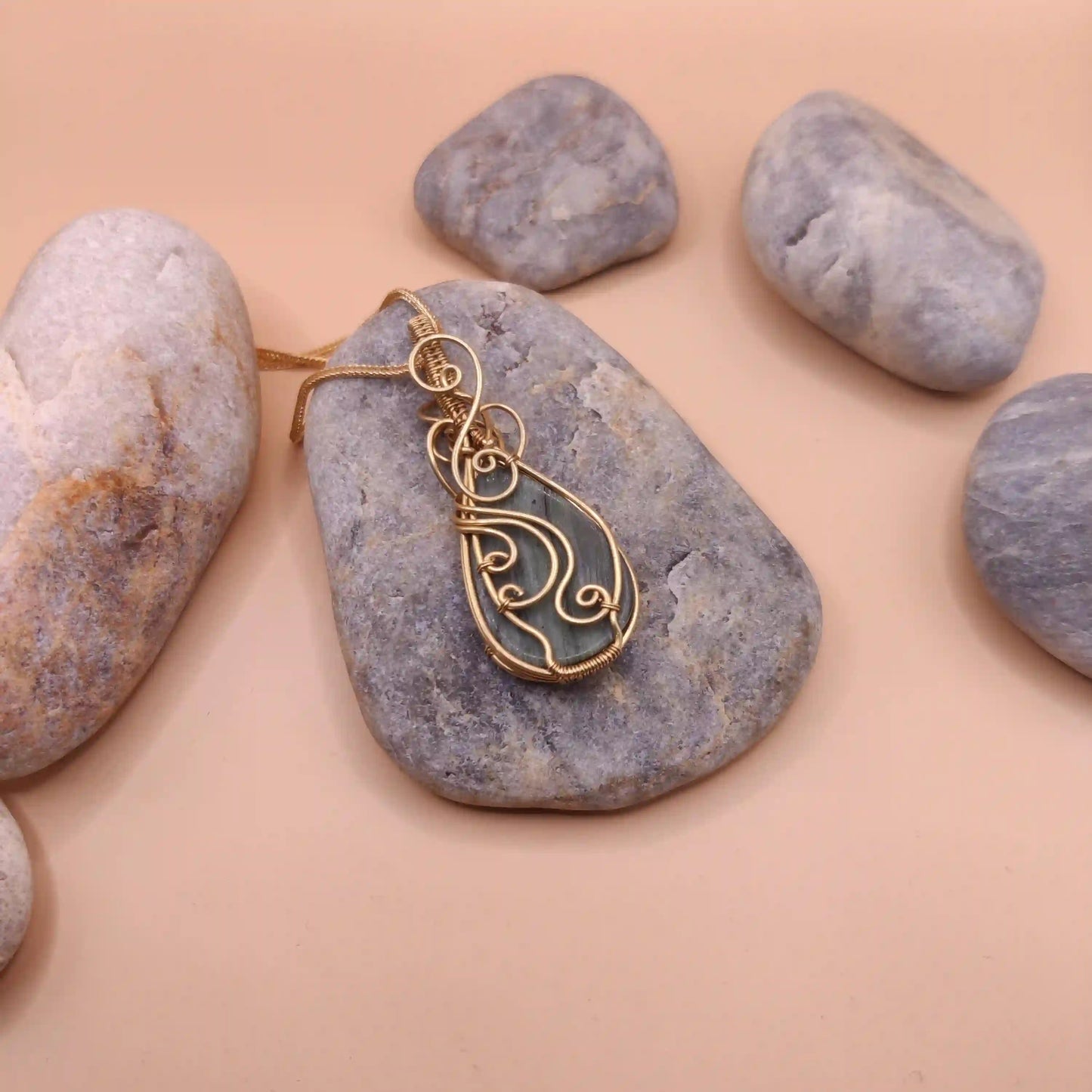 Runi - Double Sided Jade Necklace SA2 By Sanguine Aura Handcrafted Jewellery