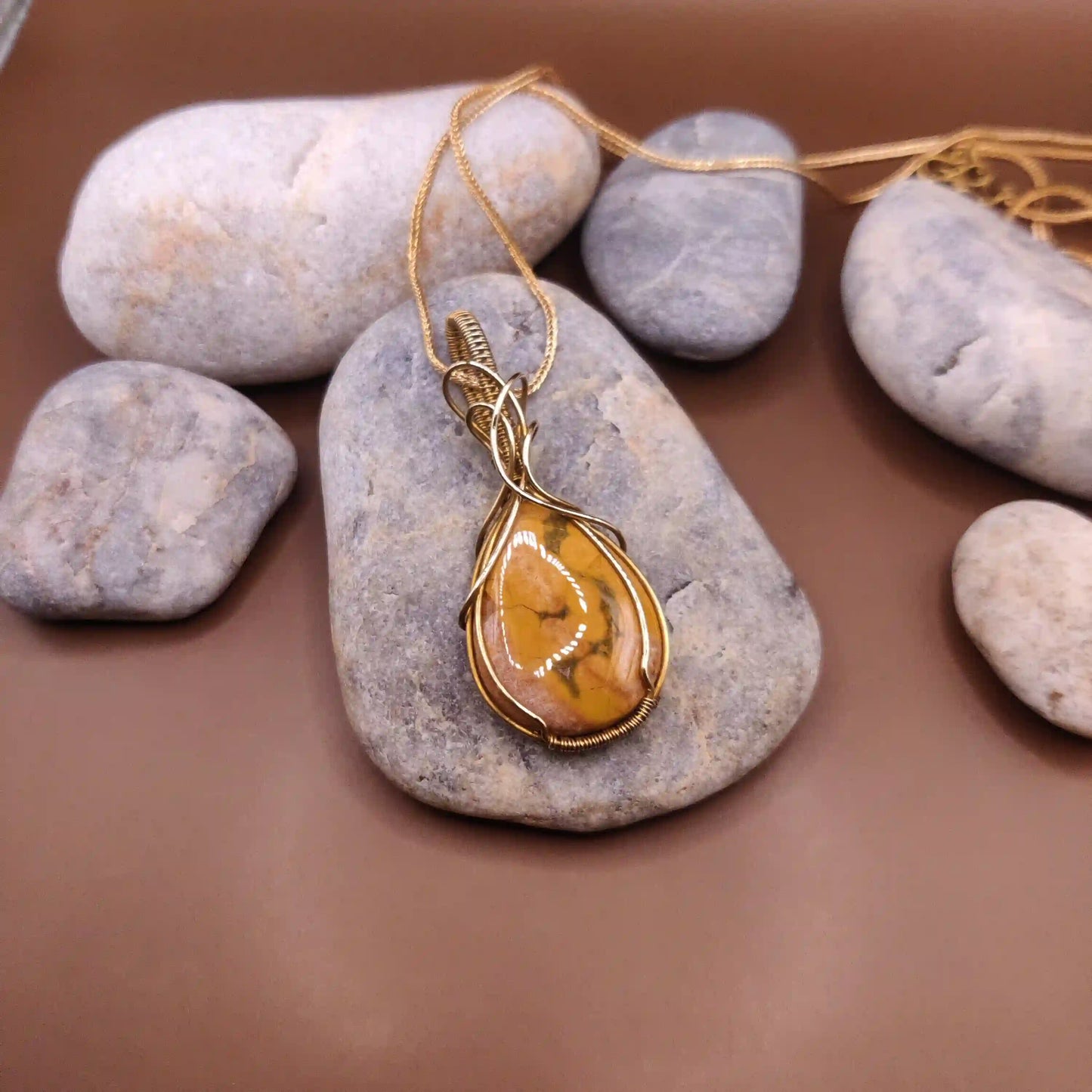 Runi - Jasper Necklace 001 By Sanguine Aura Handcrafted Jewellery