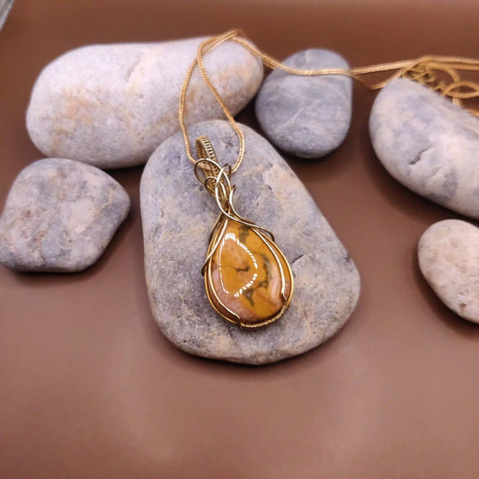 Runi - Jasper Necklace 001 By Sanguine Aura Handcrafted Jewellery