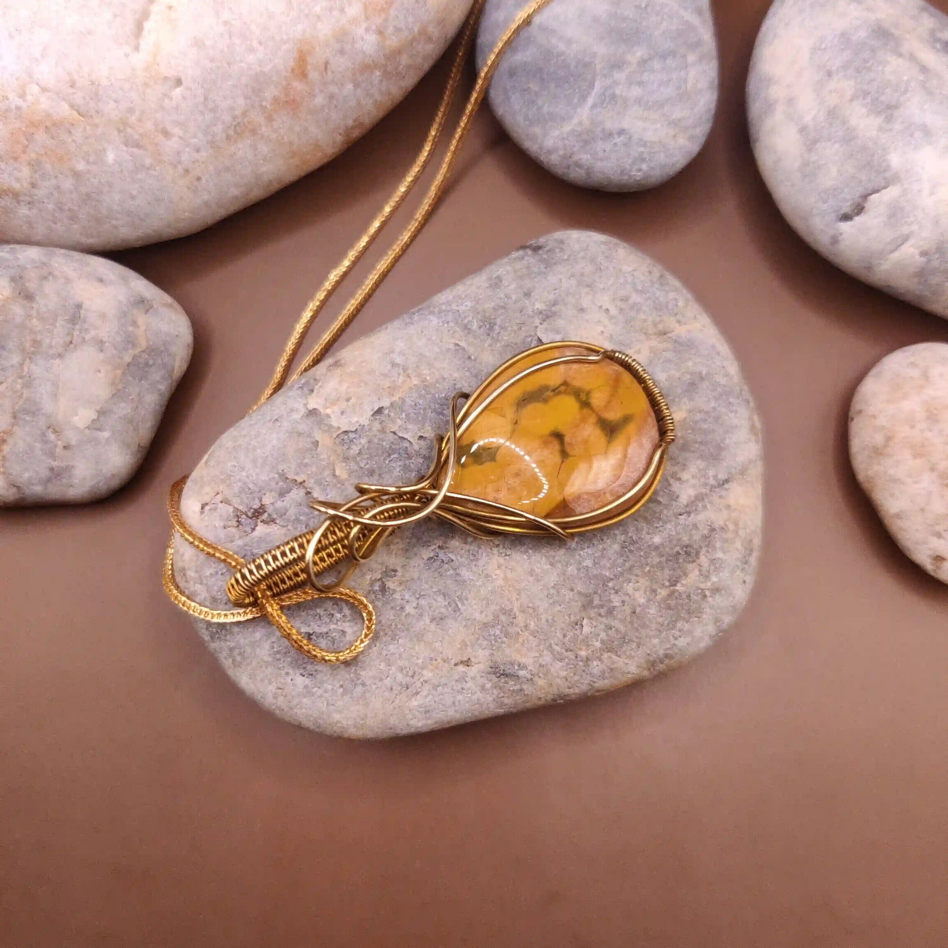 Runi - Jasper Necklace 001 SA1 By Sanguine Aura Handcrafted Jewellery
