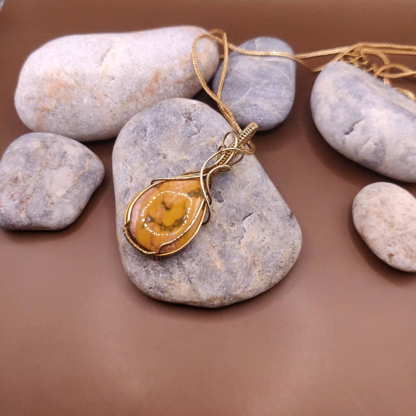 Runi - Jasper Necklace 001 SA2 By Sanguine Aura Handcrafted Jewellery