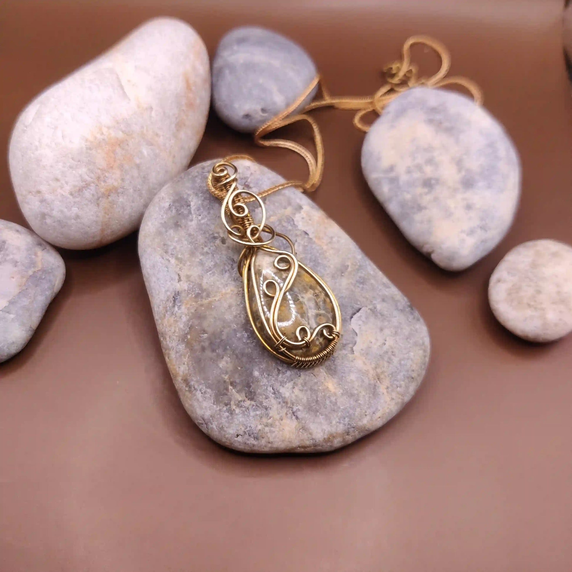 Runi - Jasper Necklace 003 By Sanguine Aura Handcrafted Jewellery