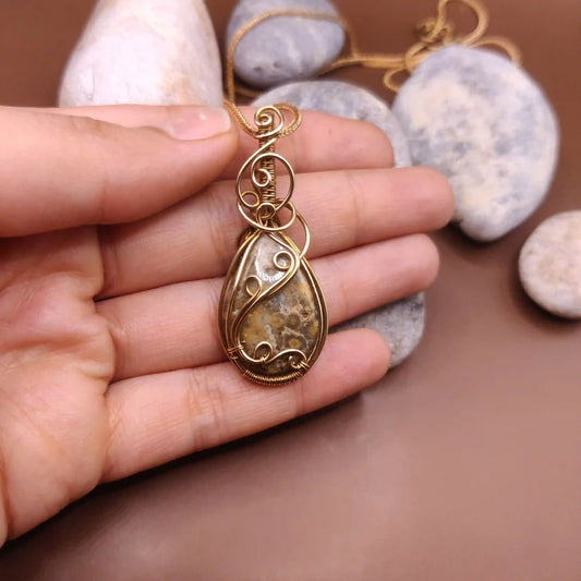 Runi - Jasper Necklace 003 SA1 By Sanguine Aura Handcrafted Jewellery