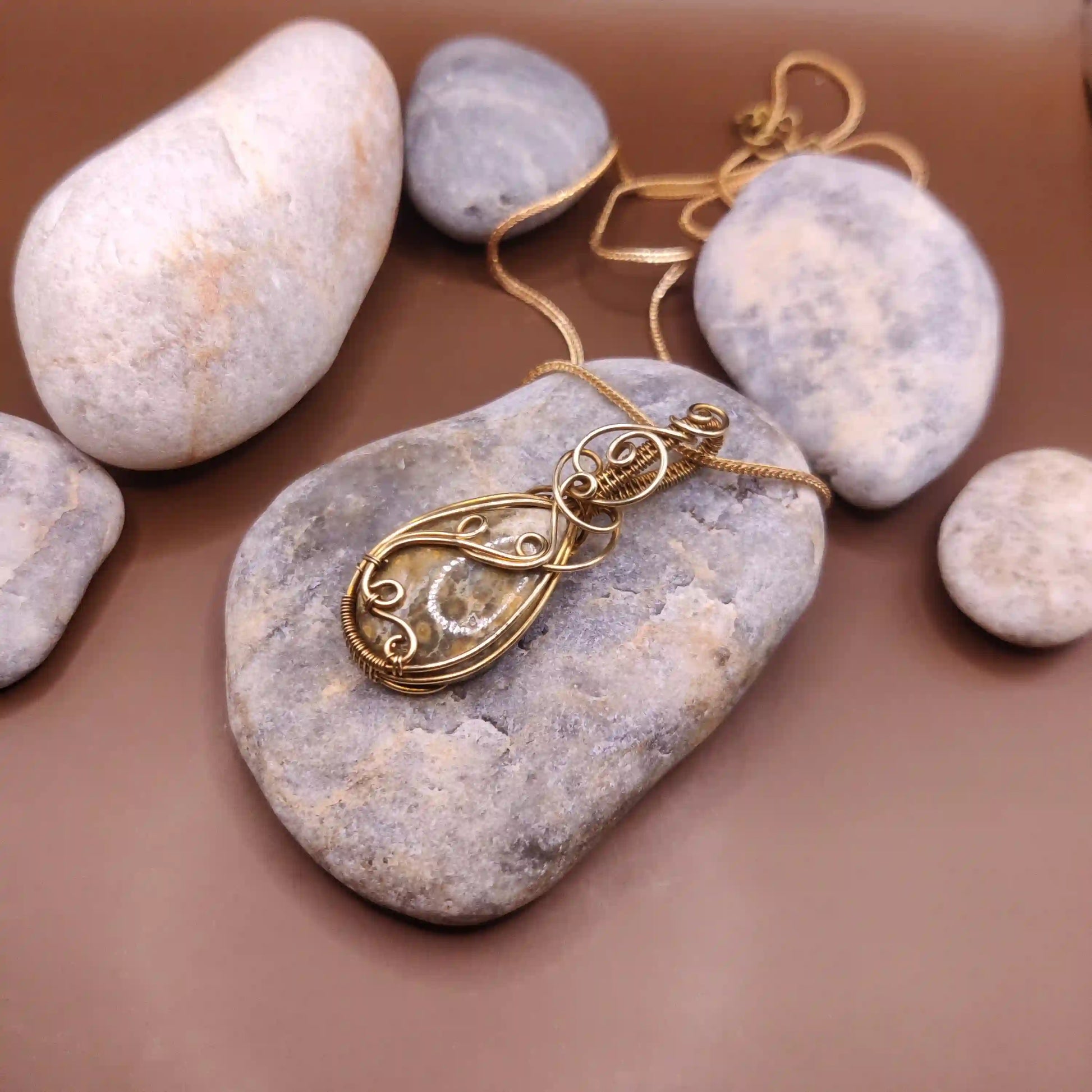 Runi - Jasper Necklace 003 SA2 By Sanguine Aura Handcrafted Jewellery