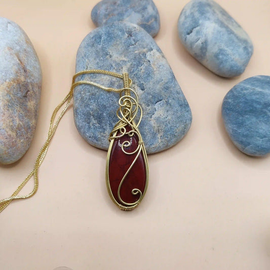 Runi - Jasper Necklace 005 SA3 By Sanguine Aura Handcrafted Jewellery