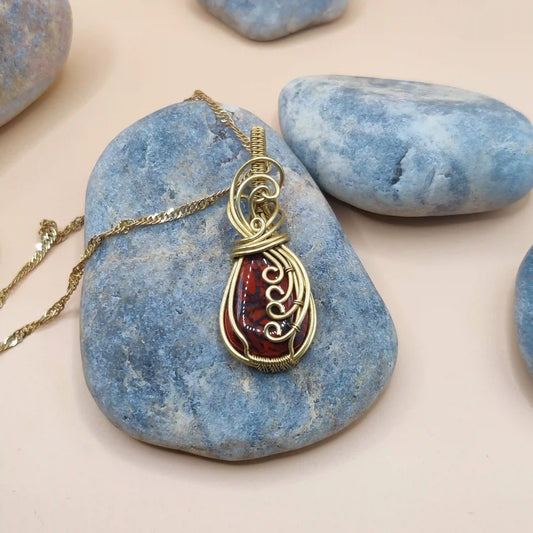 Runi - Jasper Necklace 007 SA2 By Sanguine Aura Handcrafted Jewellery