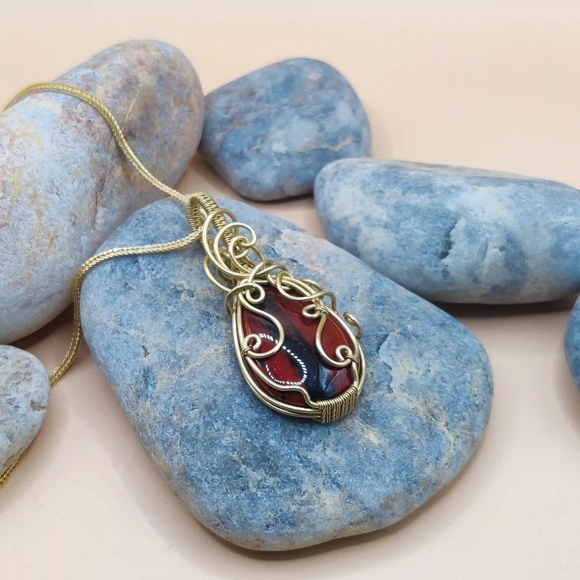 Runi - Jasper Necklace 008 SA3 By Sanguine Aura Handcrafted Jewellery