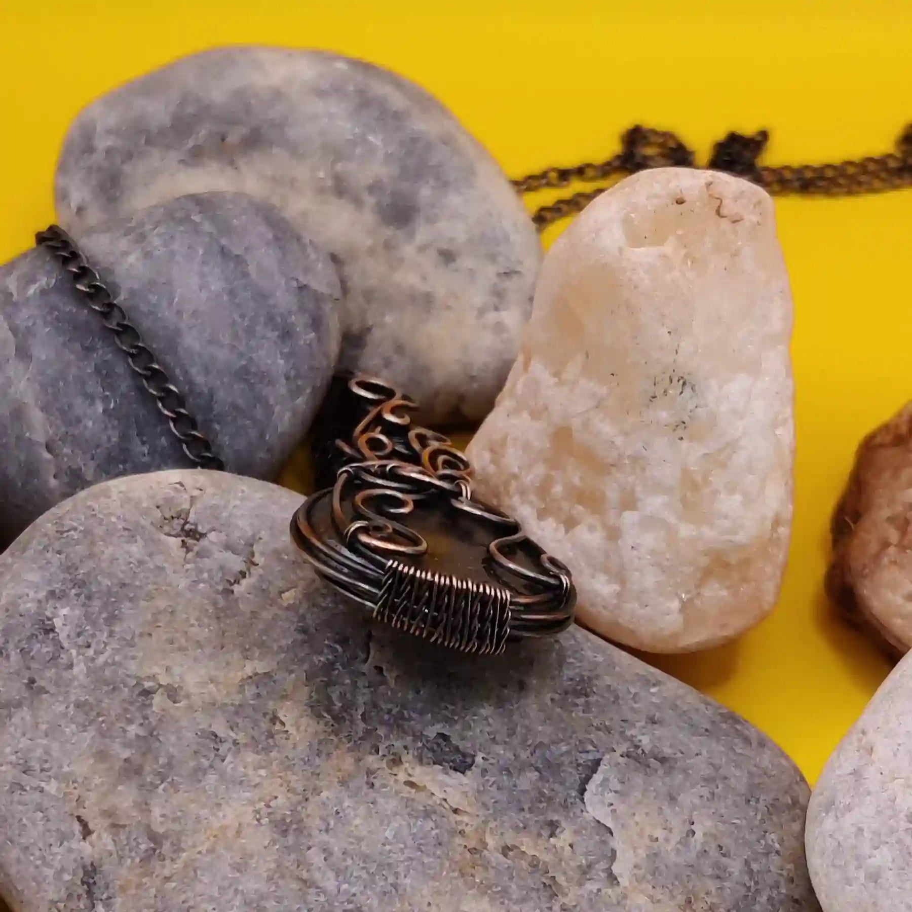 Runi Hematite Necklace 002 By Sanguine Aura Handcrafted Jewellery