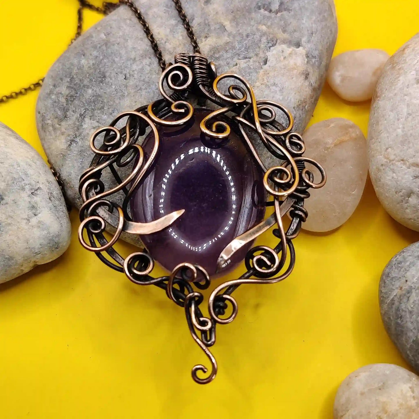 Shanaya Amethyst Necklace SA2 By Sanguine Aura Handcrafted Jewellery