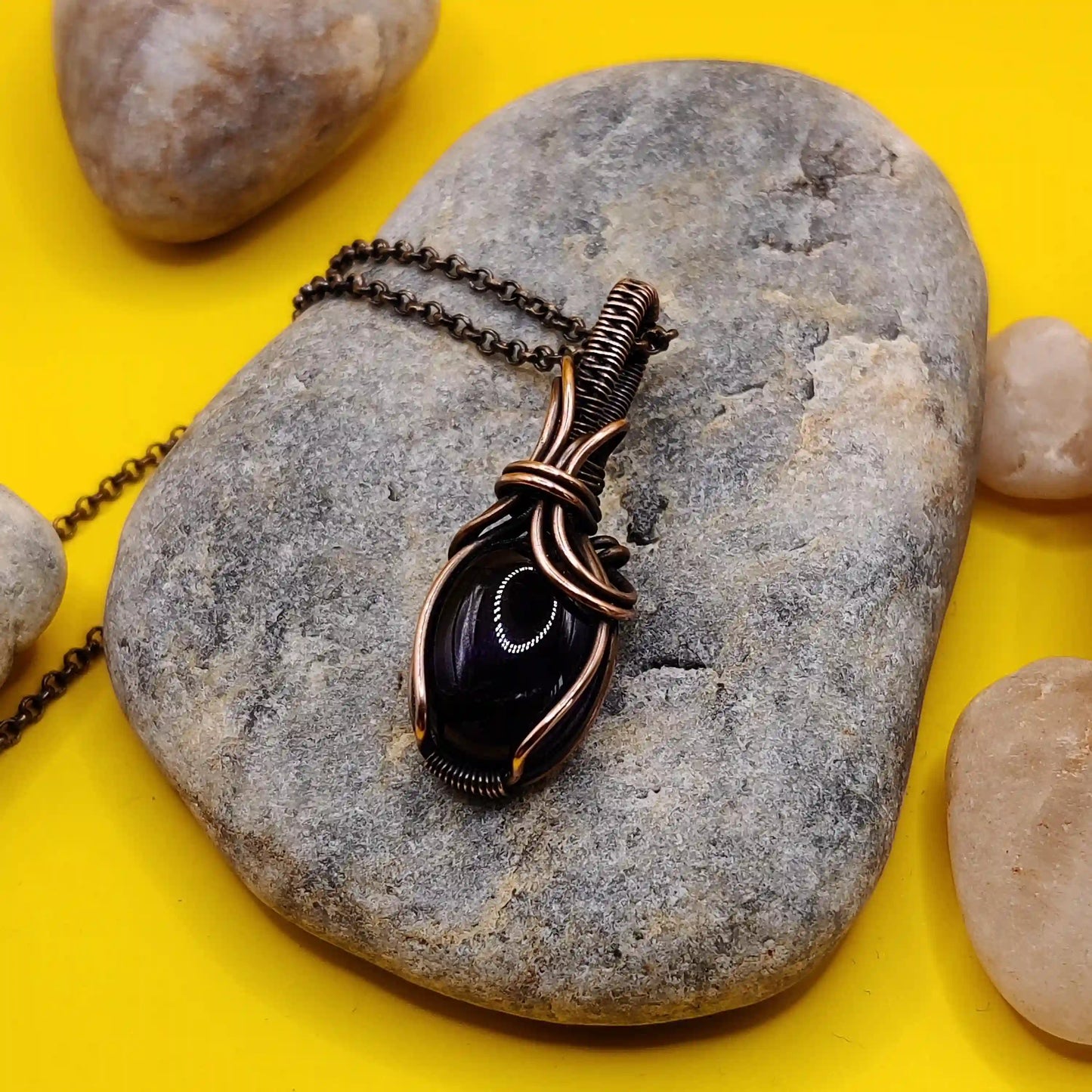 Shrishti- Amethyst Necklace By Sanguine Aura Handcrafted Jewellery
