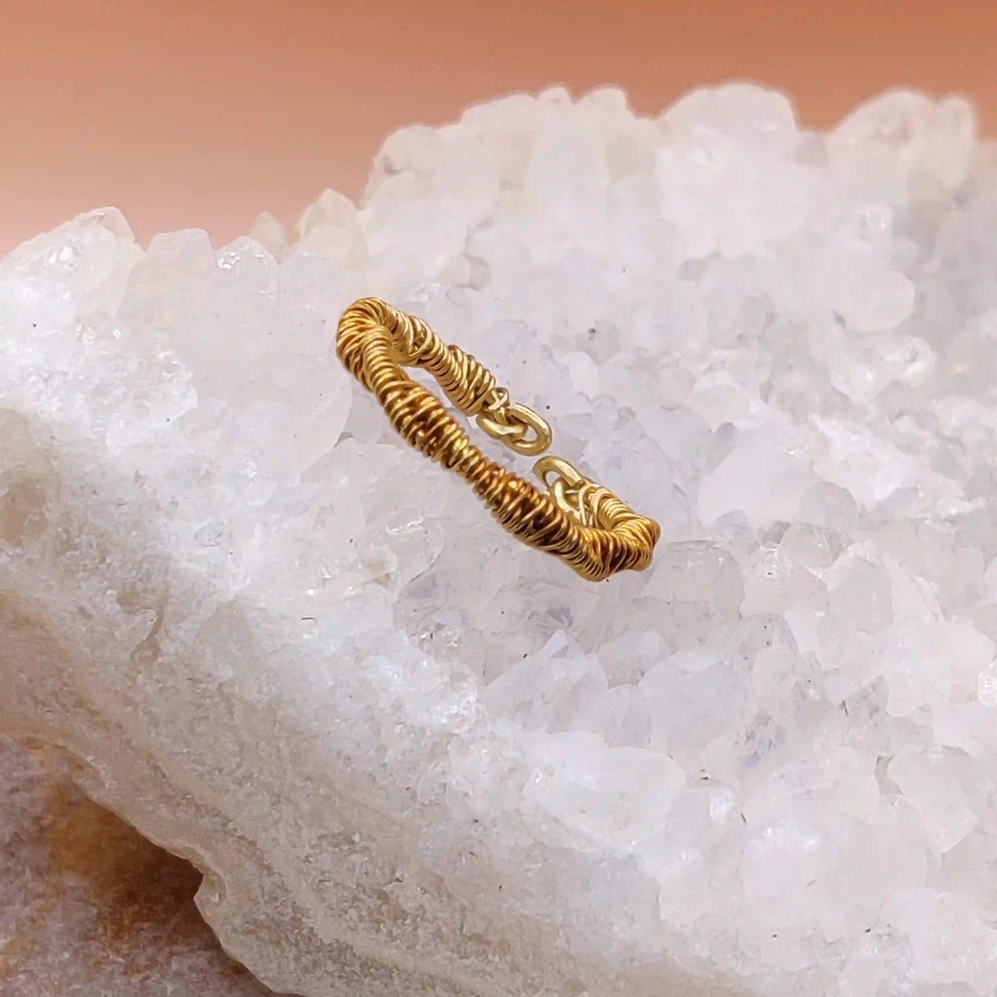 Siya - Brass Ring By Sanguine Aura Handcrafted Jewellery