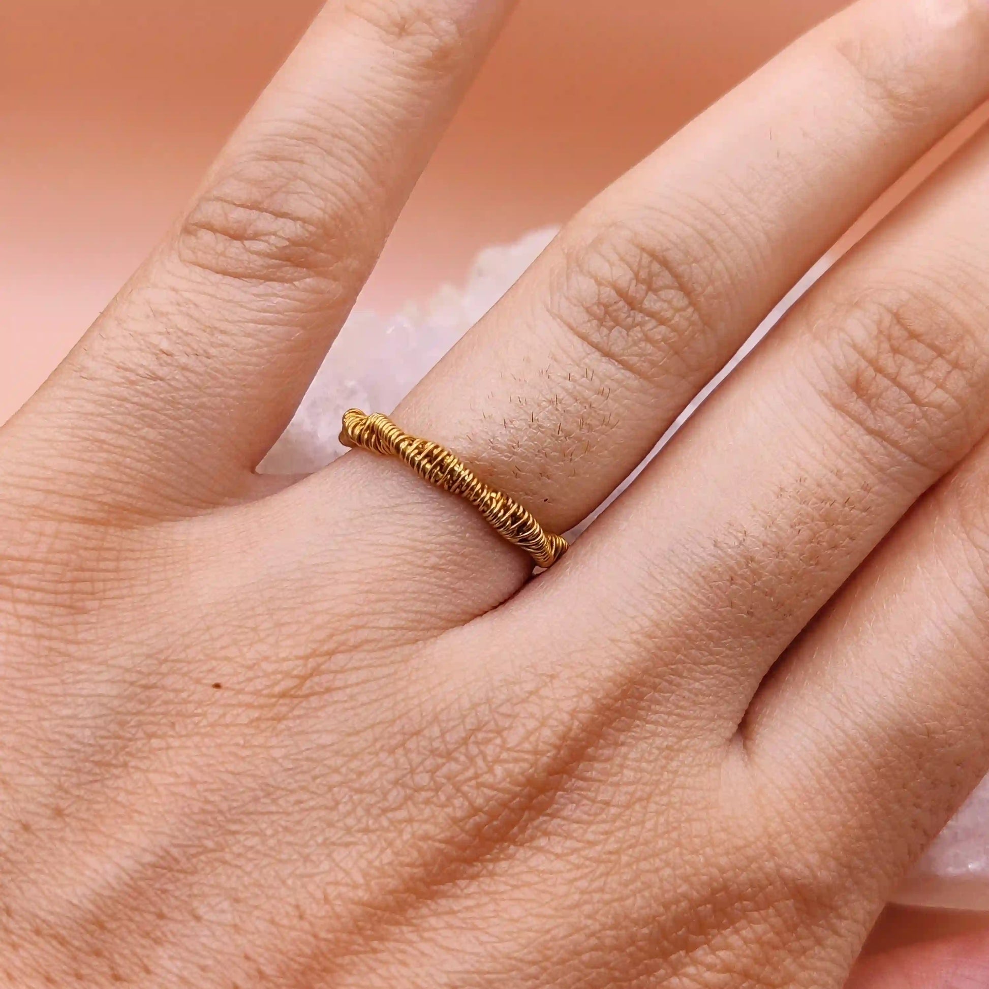 Siya - Brass Ring SA2 By Sanguine Aura Handcrafted Jewellery