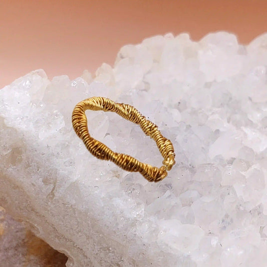 Siya - Brass Ring SA3 By Sanguine Aura Handcrafted Jewellery