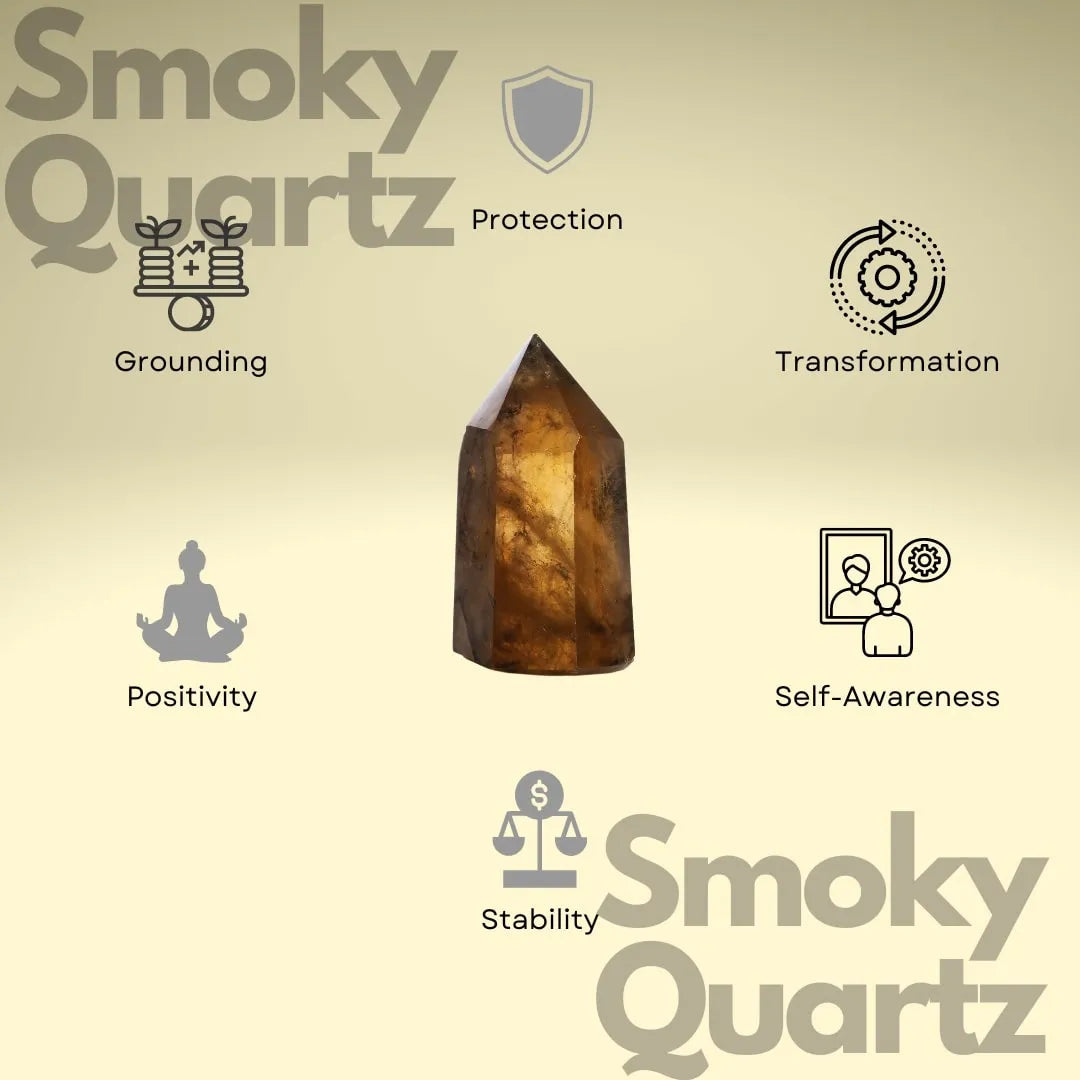 Daiva - Smoky Quartz and Garnet Necklace